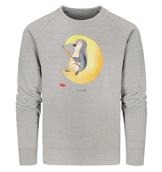 Mr. & Mrs. Panda Longpullover Größe L Pinguin Mond - Heather Grey - Geschen günstig online kaufen