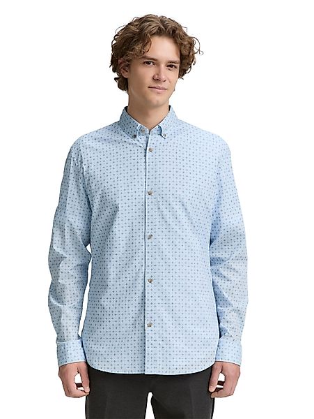TOM TAILOR Denim Langarmhemd POPLIN mit günstig online kaufen
