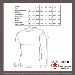 MFH Langarmshirt US Shirt, langarm, schwarz, günstig online kaufen