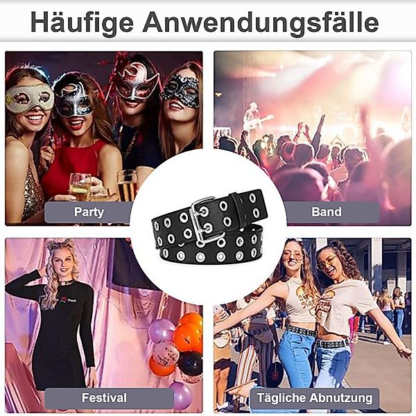 MODFU Nietengürtel Ledergürtel PU Gürtel Ösengürtel günstig online kaufen