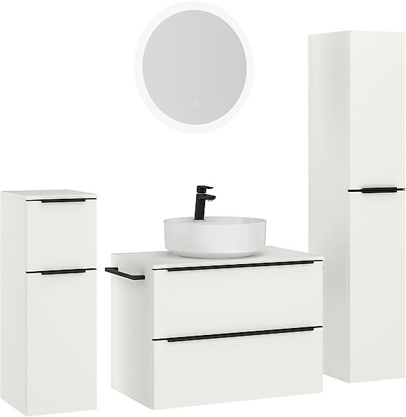 nobilia Badmöbel-Set "Alvene", (4 St., vormontiert, mit Soft-Close), inkl. günstig online kaufen