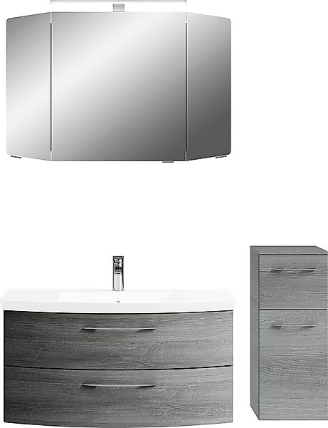 Saphir Badmöbel-Set »Cassca Sprint 3-teilig Mineralmarmor-Waschtisch mit LE günstig online kaufen