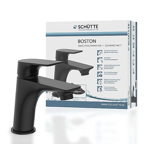 Schütte Waschtischarmatur BOSTON wassersparende Eco-Click-Funktion, inkl. günstig online kaufen