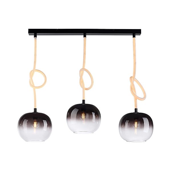 Paul Neuhaus LED-Pendelleuchte Luma 3-flammig Schwarz günstig online kaufen