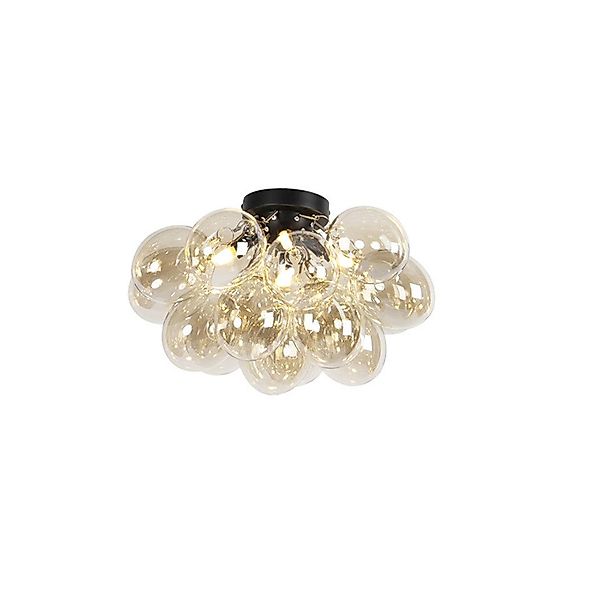 Qazqa Deckenleuchte Uvas, ohne Leuchtmittel, G9, Gold/Messing, Design, Glas günstig online kaufen