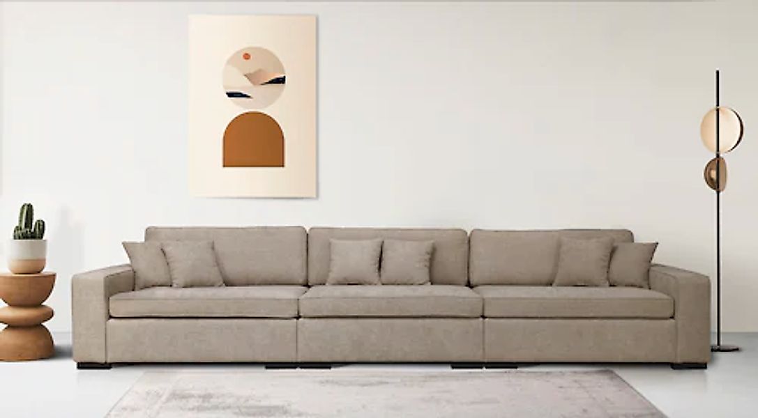 Home affaire 3-Sitzer »Skara XXL«, Lounge-Sofa XXL mit Federkern-Polsterung günstig online kaufen