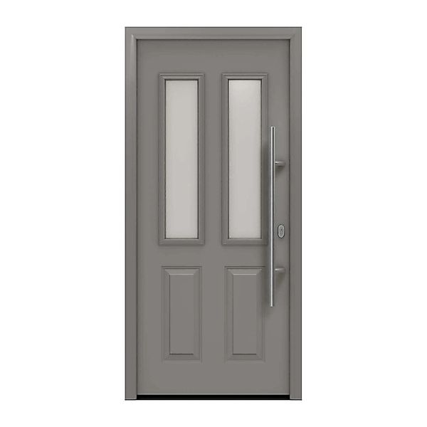 EcoStar Haustür Isopro IP 410S Graualuminium 110 cm x 210 cm DIN R günstig online kaufen