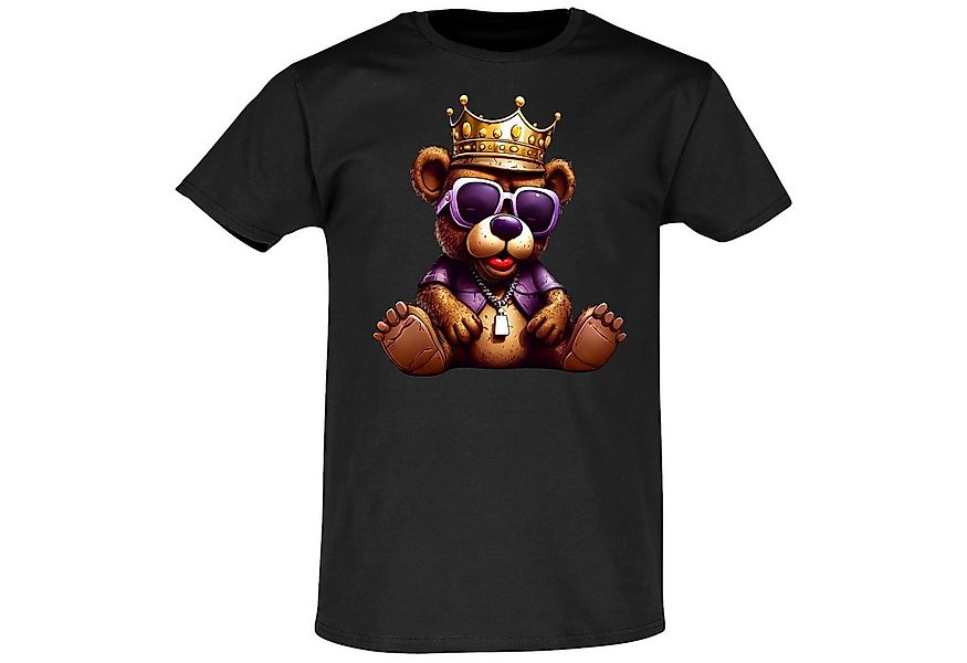 Banco T-Shirt Herren Gangster Bär Krone Streetwear Outdoor Sommershirt Größ günstig online kaufen