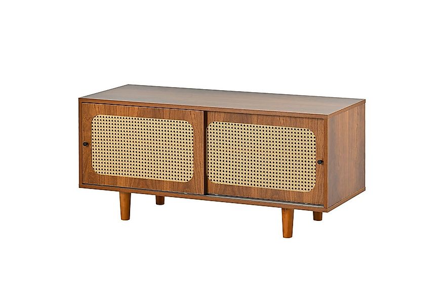 BlingBin Schuhschrank Rattan Schuhschrank Lowboard (1-St) verstellbare Abla günstig online kaufen