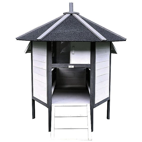 Feel2Home Kleintierkäfig XXL Hühnerstall Grau Kleintierhaus günstig online kaufen