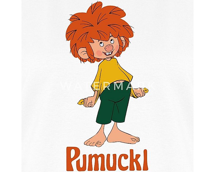 Spreadshirt T-Shirt Pumuckl Mit Frecher Pose Und Verschmitztem Lächeln Frau günstig online kaufen