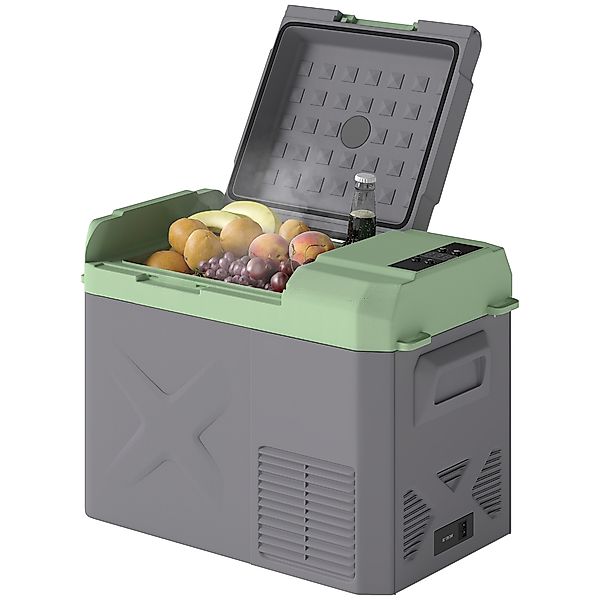Outsunny 24,2 Liter Kompressor Kühlbox elektrische Kühlbox mit LED ECO-Modu günstig online kaufen