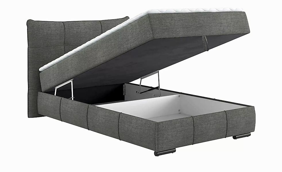 Boxbett mit Stauraum  Margam ¦ grau ¦ Maße (cm): B: 145 H: 109 Betten > Pol günstig online kaufen