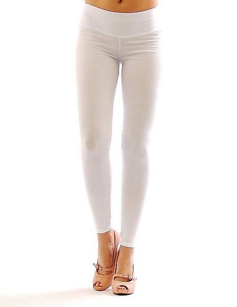 SYS Leggings Damen Leggings lang hoher Bund Baumwolle blickdicht günstig online kaufen