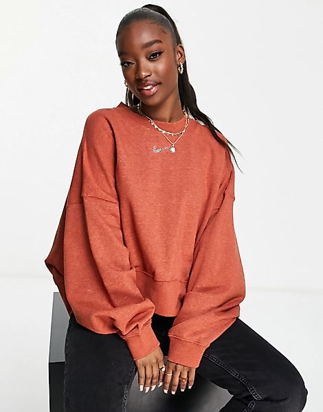 Nike – Essential – Kurz geschnittenes Lounge-Sweatshirt aus Fleece in melie günstig online kaufen