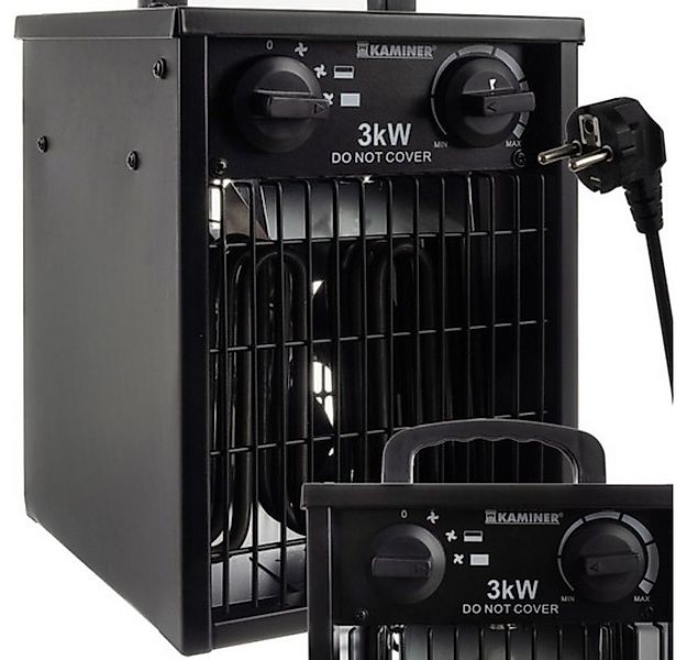 Kaminer Heizgerät Elektroheizung Heizung, 3000 W, 3 Betriebsarten & 6 Leist günstig online kaufen