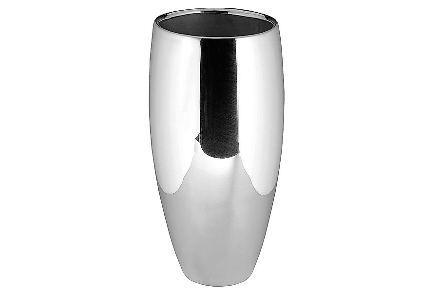 AFRICA hohe Vase silber-glänzend Ø 21 cm, Höhe 40 cm günstig online kaufen