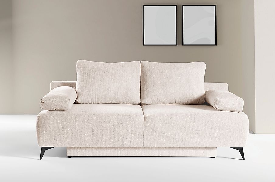 WERK2 Schlafsofa »Viktoria mit Komfortsitz- und Liegehöhe, Breite 200cm,«, günstig online kaufen