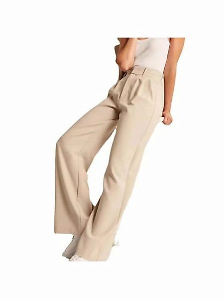 KIKI Anzughose Damen Weite Hose 7/8 Sommerhose High Waist Elegant Anzughose günstig online kaufen