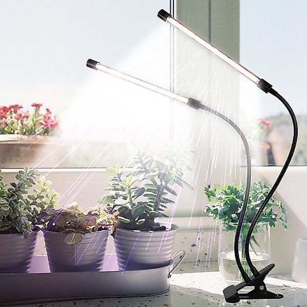 Rosnek Pflanzenlampe 2/3/4 Kopf,Vollspektrum,Clip-On,USB,für Blumen Gemüse günstig online kaufen