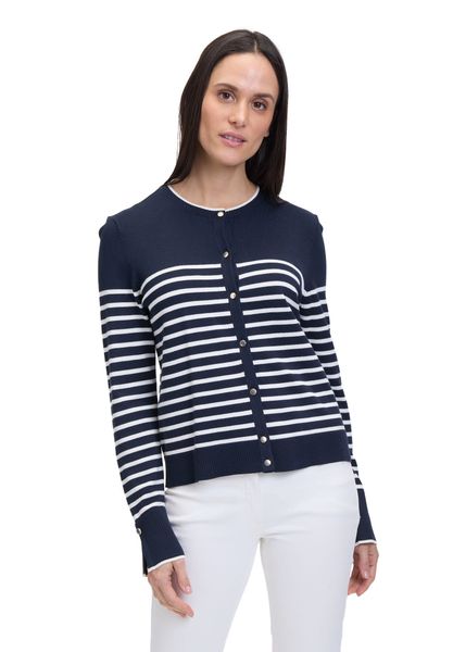 Betty Barclay Strickjacke "Damen Basic-Strickjacke mit Streifen" 1 Stk. tlg günstig online kaufen