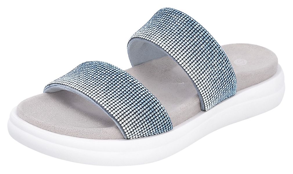 Remonte Pantolette, Plateau, Sommerschuh, Schlappen mit funkelenden Strasss günstig online kaufen