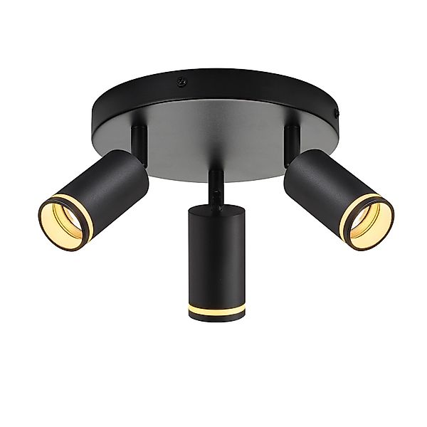 ZMH Deckenstrahler 3 Flammig Schwarz/Weiß Deckenleuchte günstig online kaufen