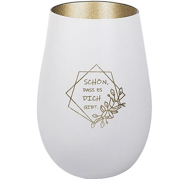 Der Porzellan-Laden Windlicht Personalisiertes Windlicht: 'Schön, dass es d günstig online kaufen