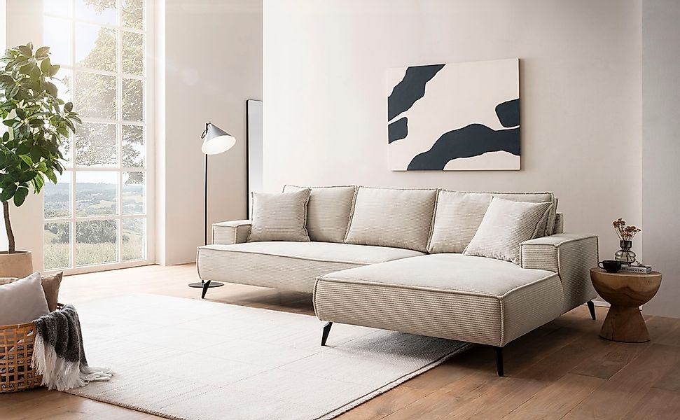 andas Ecksofa "TVINNU, L-Form in Cord, Sofa", wahlweise Recamiere rechts/li günstig online kaufen