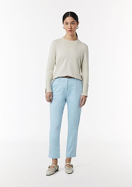 comma 7/8-Hose Hose Chino-Hose mit Gürtel günstig online kaufen