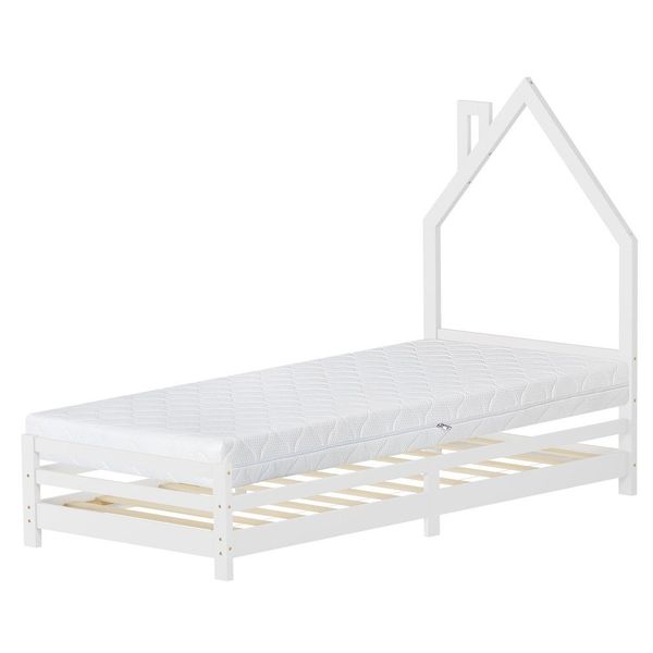 ML-DESIGN Spielbett Hausbett Holzbett mit Lattenrost günstig online kaufen