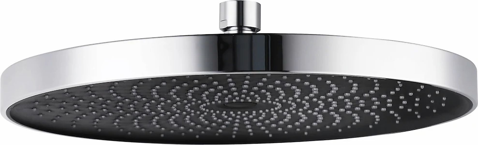 WENKO Kopfbrause "Softwater" 1 Stk. tlg. Chrom/Schwarz, Ø 26 cm günstig online kaufen