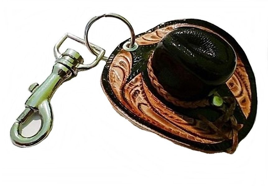 Westernlifestyle Schlüsselanhänger Cowboyhut aus Echt Leder günstig online kaufen