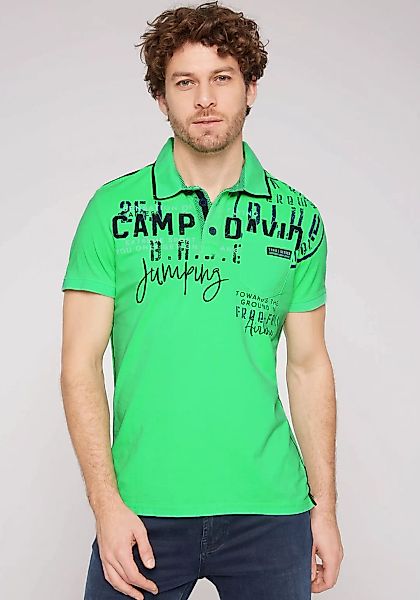 CAMP DAVID Poloshirt mit Tapes auf den Schultern günstig online kaufen
