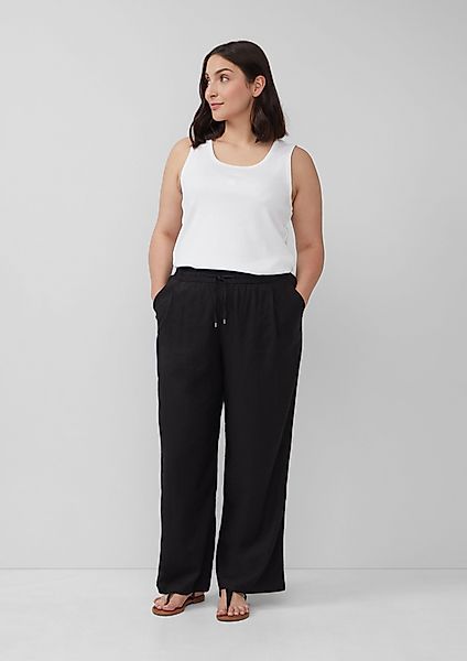 s.Oliver Stoffhose Leichte Leinenmix-Hose mit Elastikbund günstig online kaufen