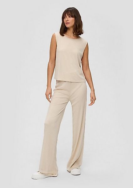 s.Oliver Stoffhose Regular: Wide-Leg-Hose in Glitzer-Optik günstig online kaufen