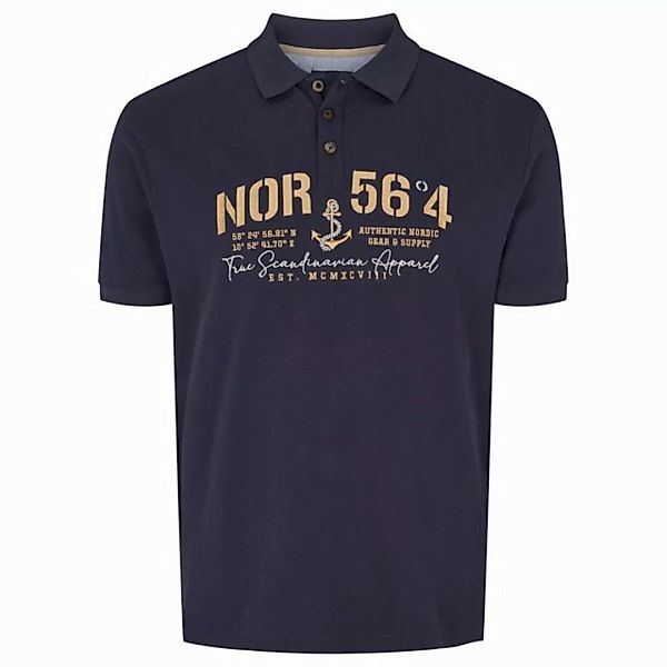 north 56 4 Poloshirt Besticktes Poloshirt von North 56°4 in großen Größen b günstig online kaufen