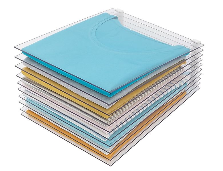 Ruco Ablageregal, T-Shirt Organizer für 10 Shirts, Kunststoff günstig online kaufen