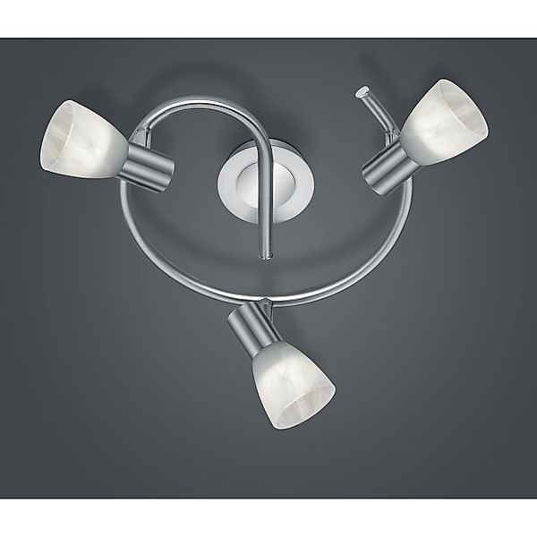 Trio LED-Deckenleuchte Levisto Nickel matt günstig online kaufen