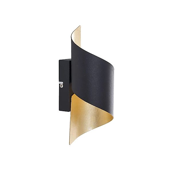 Lindby Wandleuchte Wandlampe Innen Desirio 9624514 Modern in Schwarz aus Me günstig online kaufen