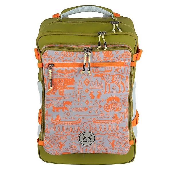 KATTBJØRN Rucksack Explorer, Grün, abnehmbare Laptophülle, günstig online kaufen