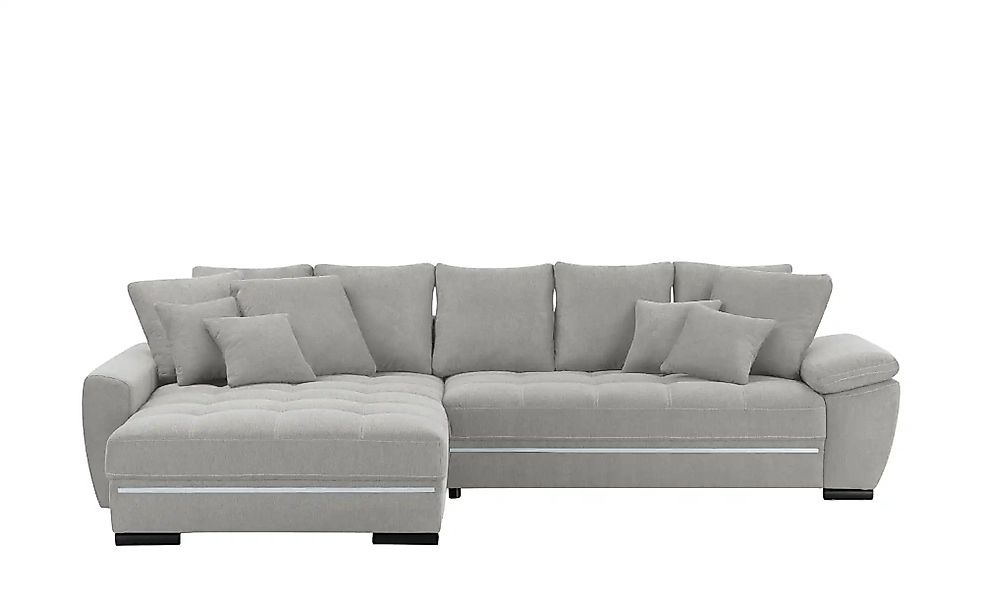 bobb Ecksofa  Farina Fancy-LED ¦ grau ¦ Maße (cm): B: 323 H: 92 T: 222.0 Po günstig online kaufen