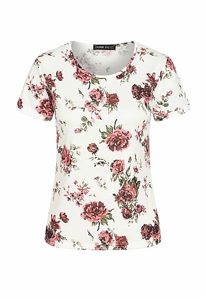 CLOUD 5IVE T-Shirt "CLOUD 5IVE T-Shirt mit Blumenprint und Rundhals", 1 Stk günstig online kaufen