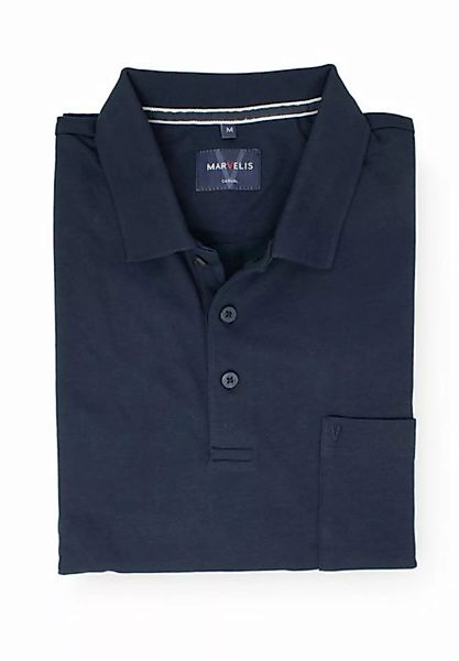 MARVELIS Poloshirt Poloshirt - Quick Dry - Einfarbig - Marine Quick Dry günstig online kaufen