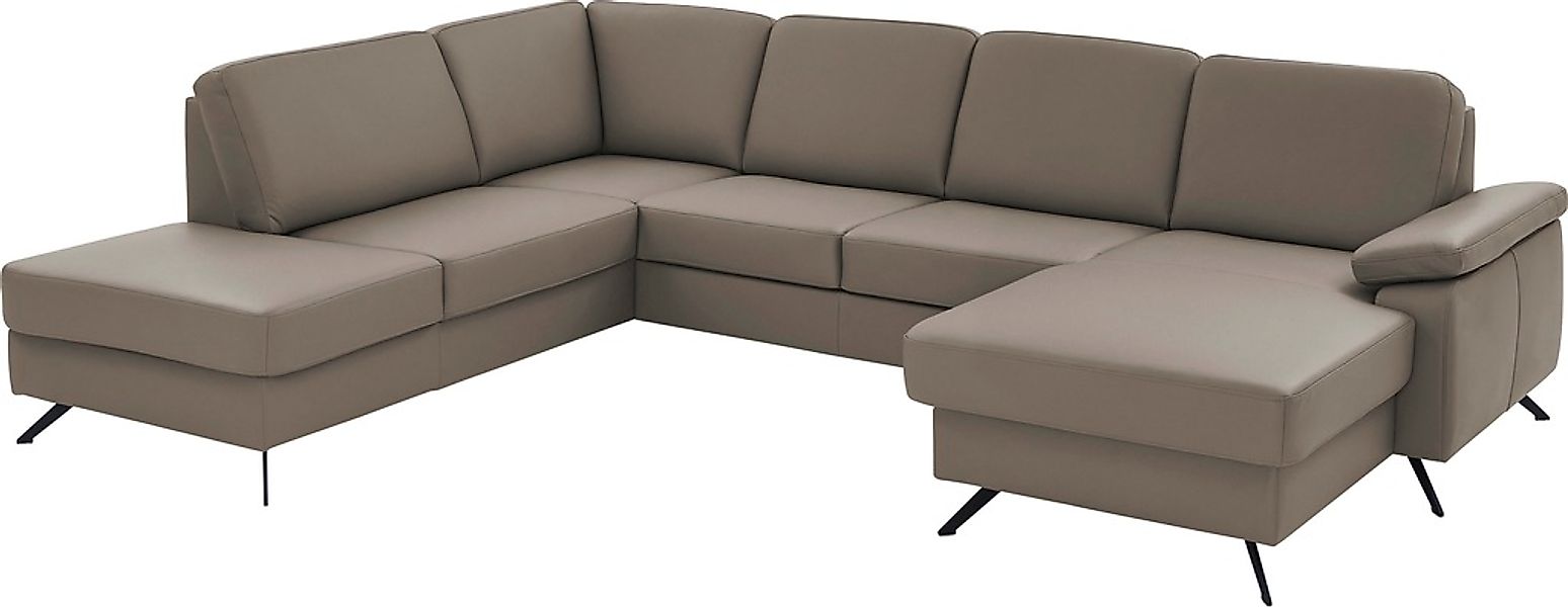 Die PlanBar Wohnlandschaft "PN-EM15047 U-Form, ohne Kopfstützen" Echtleder, günstig online kaufen