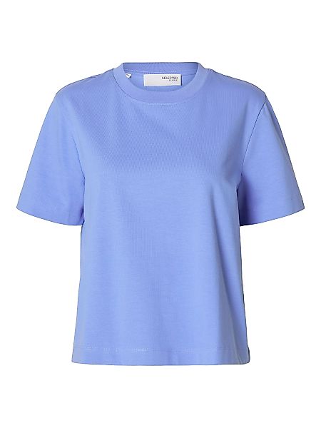 SELECTED FEMME T-Shirt Kurzarm- mit Rundhalsausschnitt günstig online kaufen