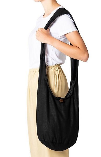 PANASIAM Freizeittasche Schulterbeutel einfarbig Schultertasche aus Hanf in günstig online kaufen