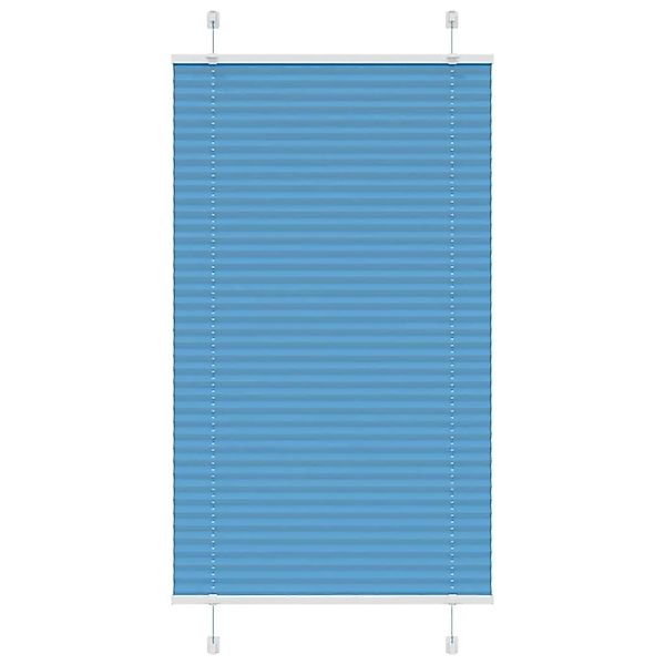vidaXL Plissee Blau 70x100 cm Stoffbreite 69,4 cm Polyester 4015171 günstig online kaufen