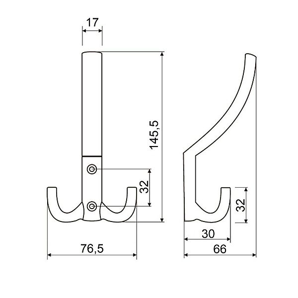 SO-TECH® Garderobenhaken JULIE STRONG - extra stabile Ausführung (1 St), Va günstig online kaufen