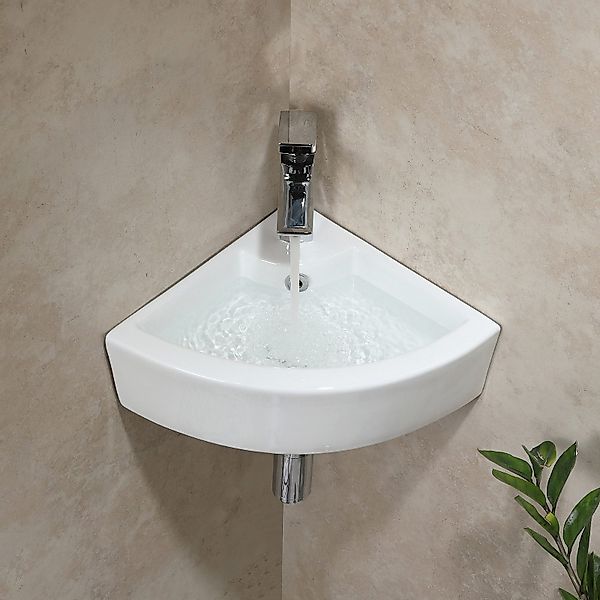 HOROW Waschbecken Waschbecken Waschtisch Badezimmer, Eckwaschbecken günstig online kaufen